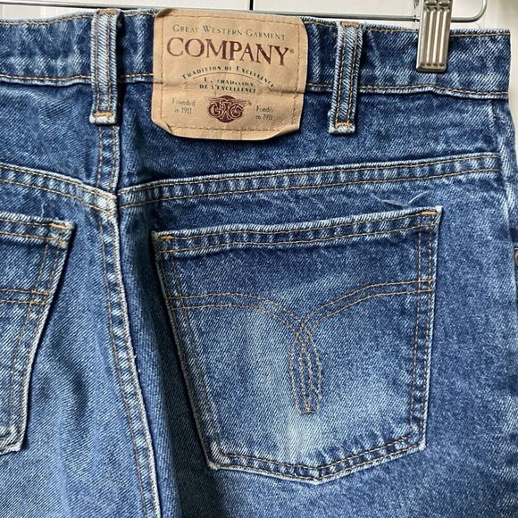 Vintage Great Western Garment Company Jeans Mens 34x30 Cowboy Straight Leg Blue - Picture 3 of 10